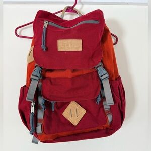 LL Bean red/orange backpack